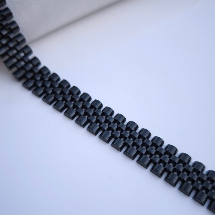 خرید دستبند مشکی مردانه شیک رنگ ثابت