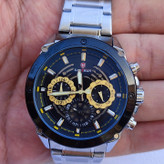 خرید ساعت کیدمن مردانه نقره ای سه موتور استیل