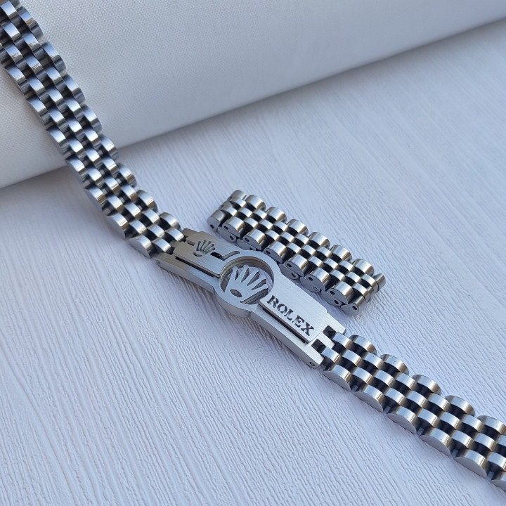 خرید دستبند استیل مردانه رنگ ثابت رولکس