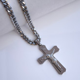 خرید گردنبند صلیب شیک رنگ ثابت