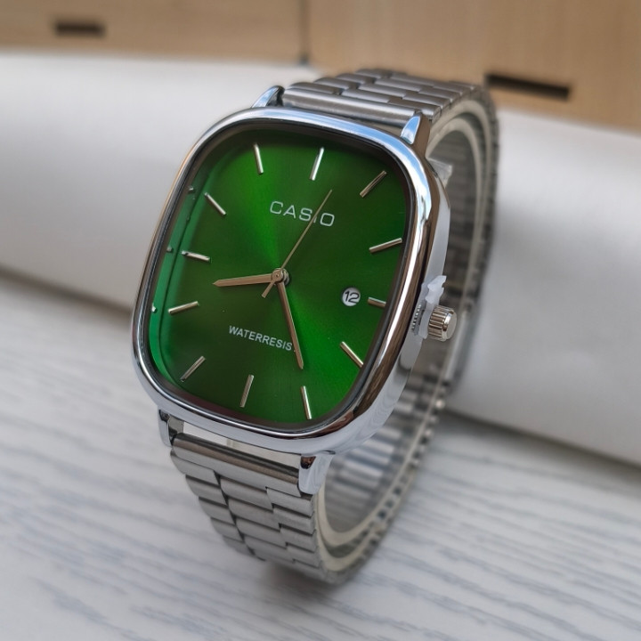 خرید ساعت مردانه اولدمانی کاسیو نقره ای