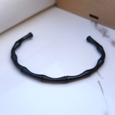 خرید بنگل مشکی پسرانه طرح بامبو