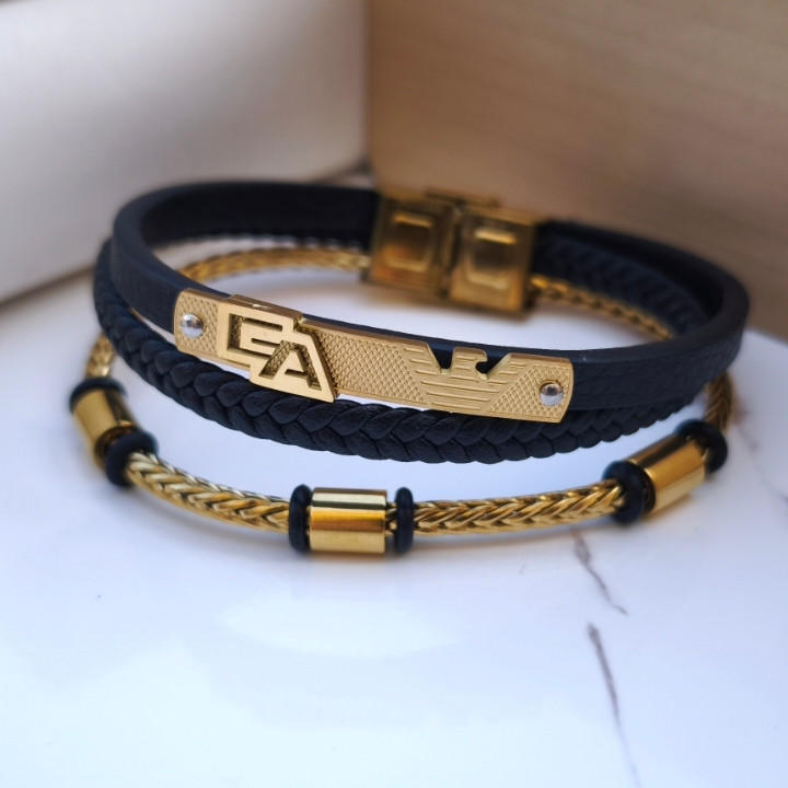 خرید دستبند چرمی مردانه شیک و ارزان قیمت مناسب