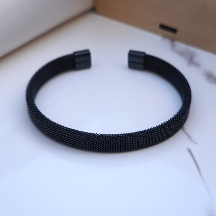 خرید بنگل مشکی پسرانه رنگ ثابت شیک