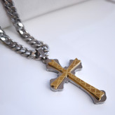 خرید گردنبند صلیب استیل رنگ ثابت
