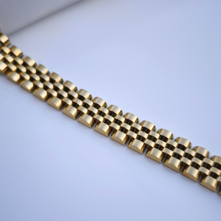 خرید دستبند طلایی مردانه شیک رنگ ثابت