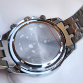 خرید ساعت نقره ای مردانه صفحه گرد سه موتور فعال