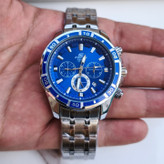 خرید ساعت ادیفایس کاسیو مردانه نقره ای سه موتور