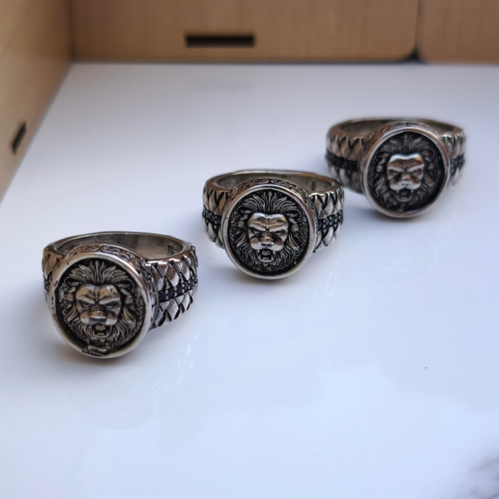 خرید انگشتر مردانه شیر