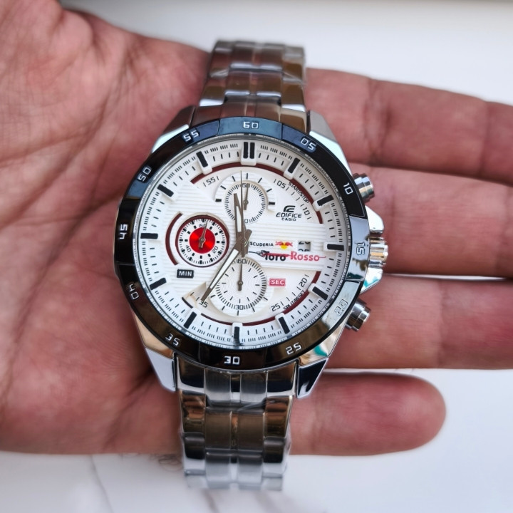 خرید ساعت کادویی مردانه سه موتور استیل رنگ ثابت