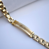 خرید دستبند طلایی مردانه شیک رنگ ثابت