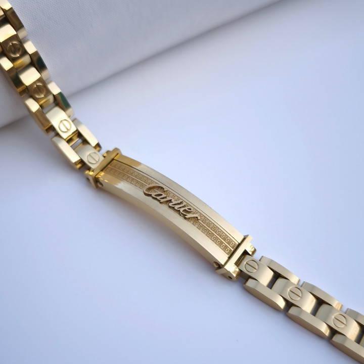 خرید دستبند طلایی مردانه شیک رنگ ثابت