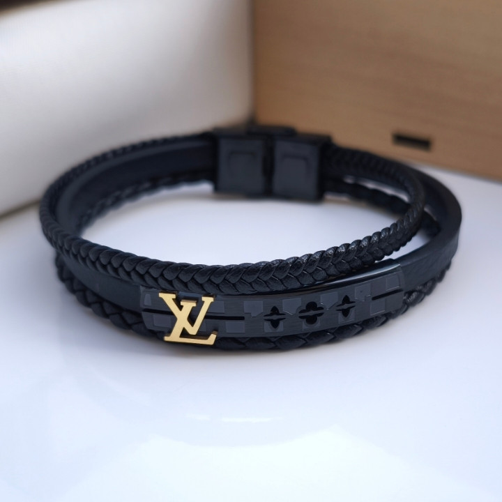 خرید دستبند چرمی مردانه لویی ویتون