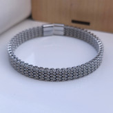 خرید بنگل پسرانه نقره ای استیل رنگ ثابت