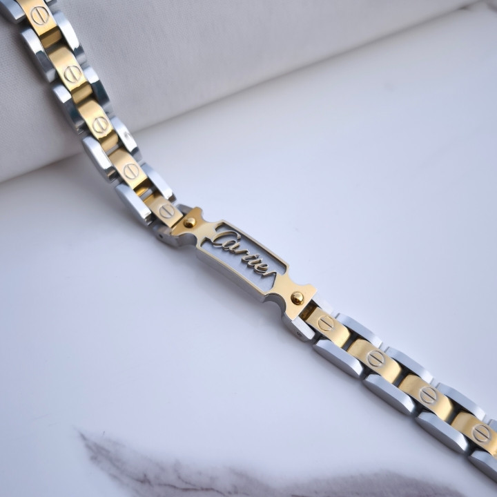 خرید دستبند کارتیه مردانه رنگ ثابت