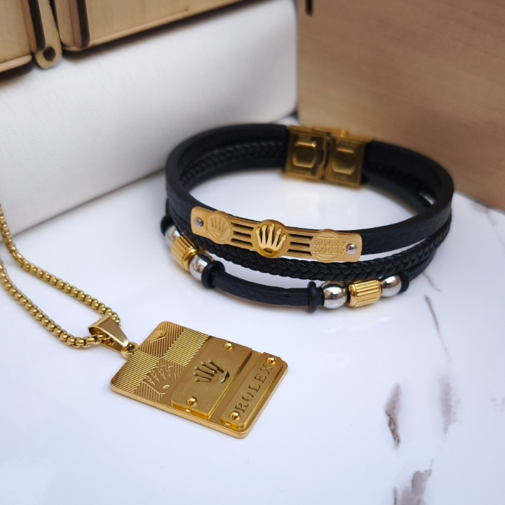 خرید دستبند چرمی پسرانه شیک