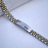 خرید دستبند مردانه رولکس دو رنگ