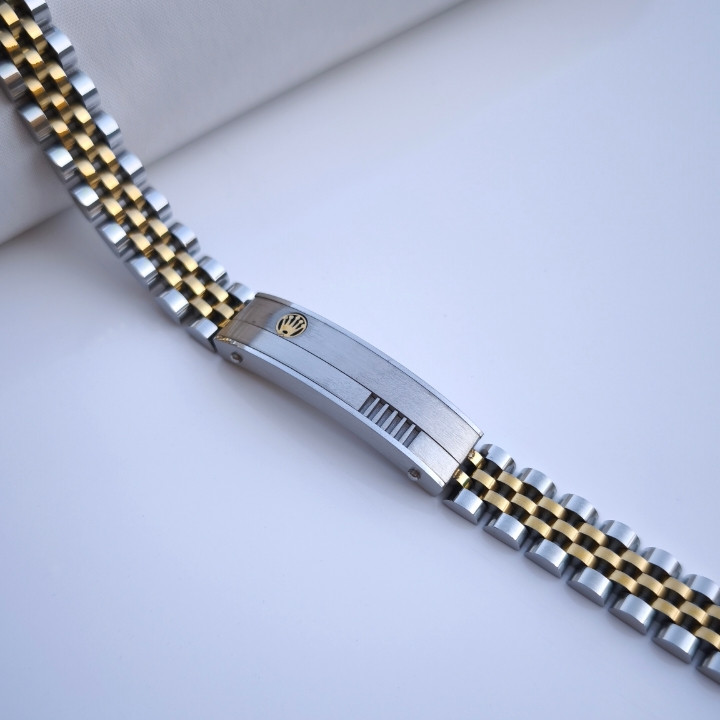 خرید دستبند مردانه رولکس دو رنگ