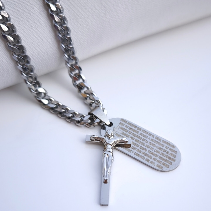 خرید پلاک صلیب پسرانه شیک