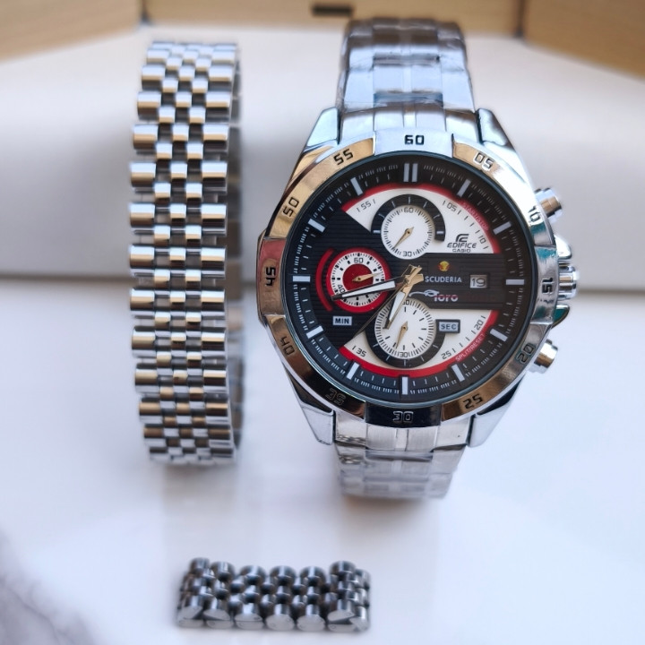 خرید ست ساعت دستبند انگشتر مردانه نقره ای