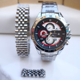 خرید ست ساعت و دستبند مردانه نقره ای