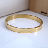 خرید بنگل طلایی پسرانه استیل رنگ ثابت