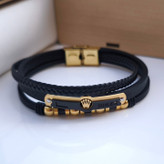 خرید دستبند رولکس چرمی اسپرت