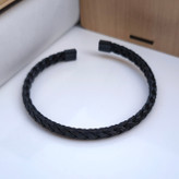 خرید بنگل مشکی پسرانه رنگ ثابت استیل