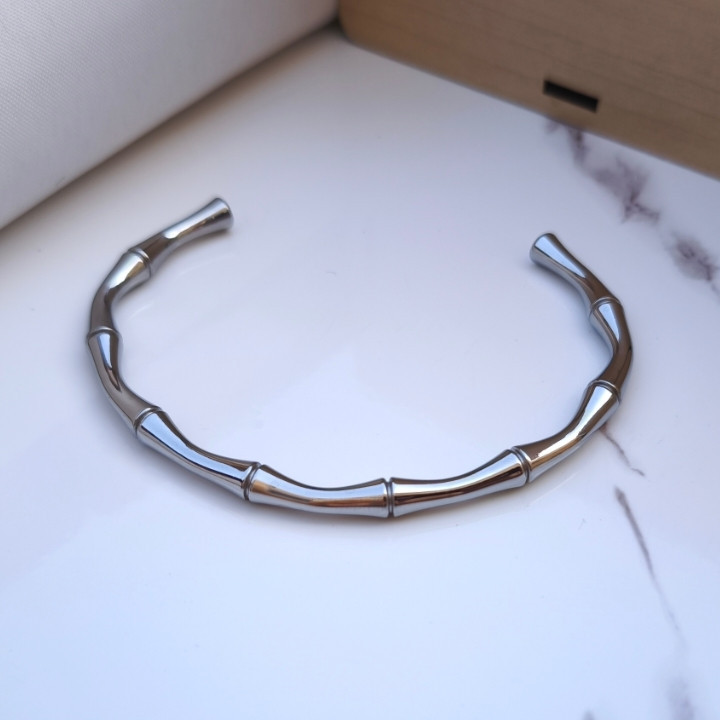 خرید بنگل پسرانه استیل رنگ ثابت طرح بامبو