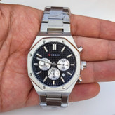 خرید ساعت کارن سه موتور مردانه استیل نقره ای مناسب کادو