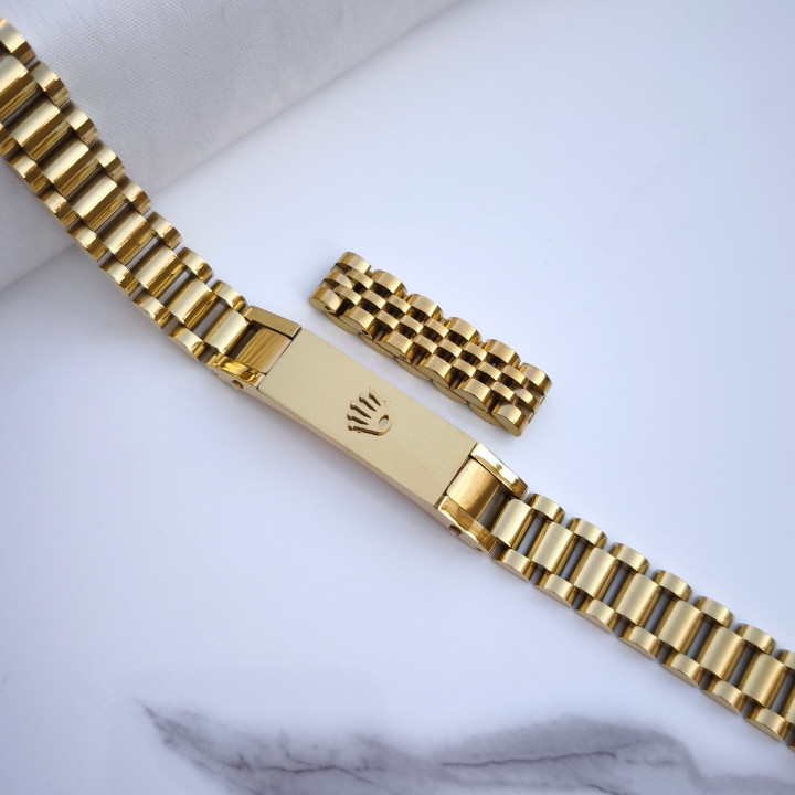 خرید دستبند طلایی مردانه استیل رنگ ثابت شیک