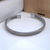 خرید بنگل پسرانه استیل رنگ ثابت شیک فری سایز