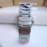 خرید ساعت استیل مردانه دو زمانه نقره ای kademan