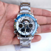 خرید ساعت کیدمن مردانه استیل رنگ ثابت دو زمانه kademan