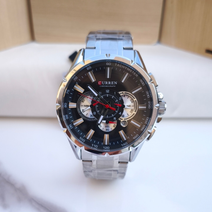 خرید ساعت مردانه سه موتور برند کارن صفحه بزرگ