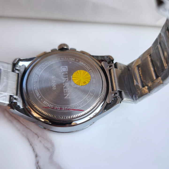 خرید ساعت بند فلزی مردانه سه موتوره شیک برند کارن