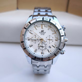 خرید ساعت کاسیو مردانه استیل سه موتور ادیفایس نقره ای