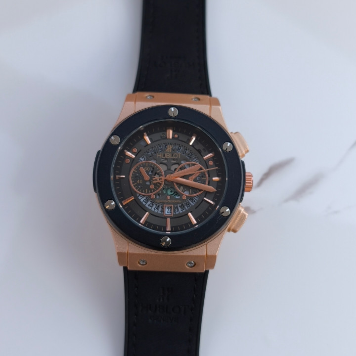 خرید ساعت بند چرمی مردانه شیک ارزان هابلوت