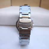 خرید ساعت استیل مردانه نقره ای رنگ ثابت سه موتوره