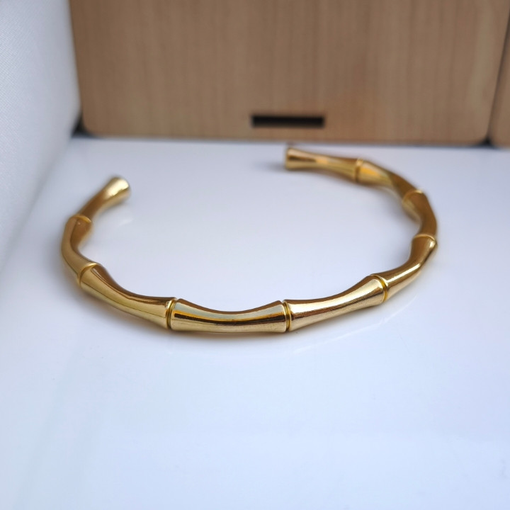 خرید دستبند پسرانه طلایی رنگ ثابت شیک ارزان مناسب کادو