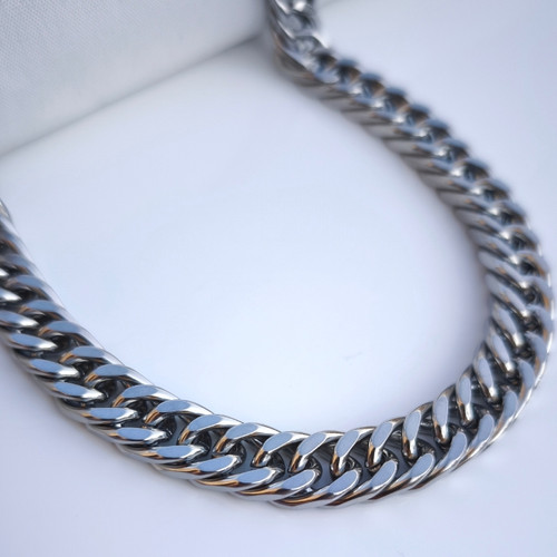 خرید زنجیر کارتیر مردانه استیل رنگ ثابت ۱۰ میل ۶۰ سانتی