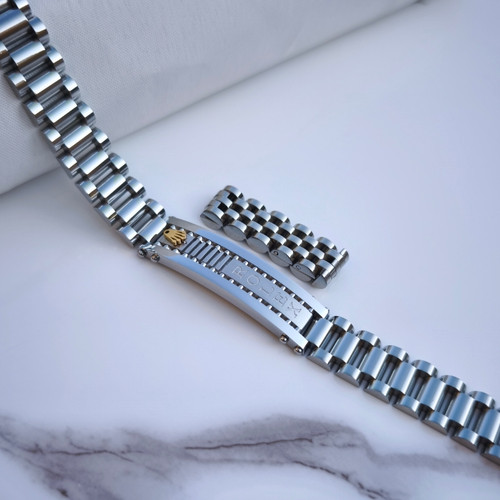 خرید دستبند مردانه رولکس نقره ای استیل رنگ ثابت شیک ارزان