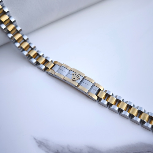 خرید دستبند رولکس مردانه استیل رنگ ثابت شیک ارزان