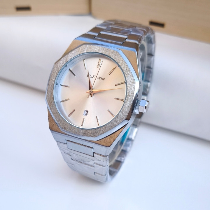 خرید ساعت بند فلزی مردانه استیل برند Bestwin ارزان شیک