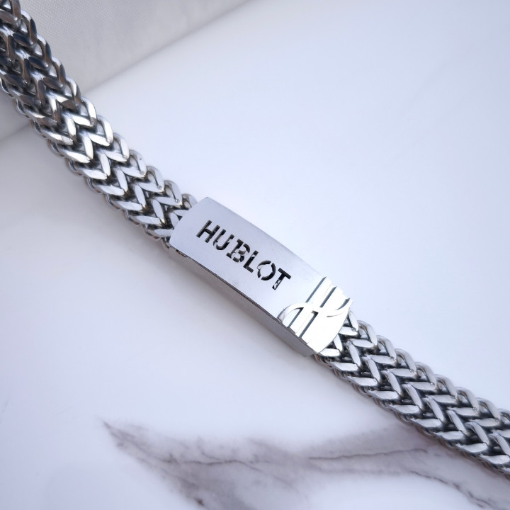 خرید دستبند مردانه استیل رنگ ثابت شیک مناسب کادو