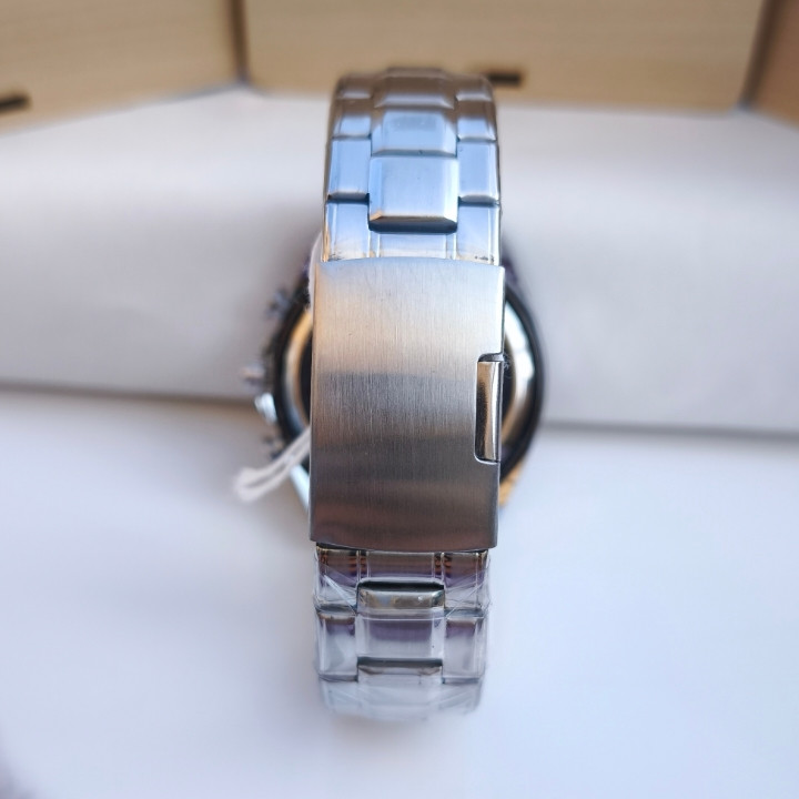 خرید ساعت استیل مردانه نقره ای سه موتور فعال سیتیزن نقره ای