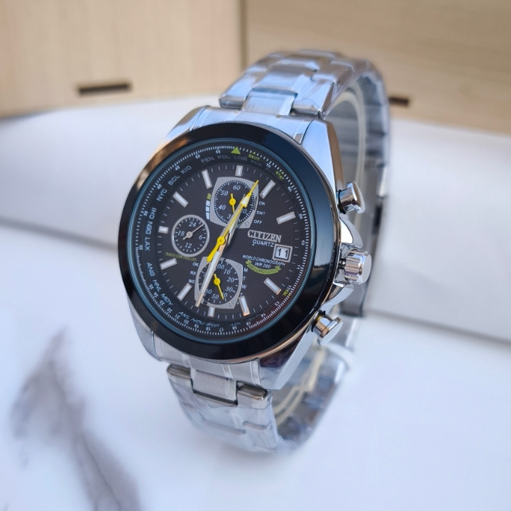 خرید ساعت مردان سیتیزن نقره ای استیل سه موتوره قیمت مناسب