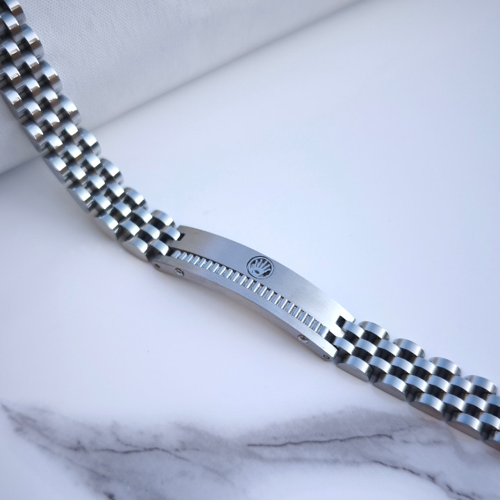 خرید دستبند مردانه رولکس استیل رنگ ثابت ارزان مناسب کادو