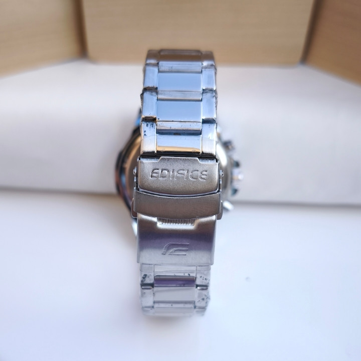 خرید ساعت استیل مردانه کاسیو ادیفایس سه موتوره نقره ای