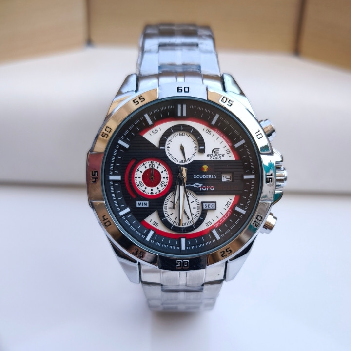 خرید ساعت کاسیو ادیفایس سه موتور مردانه استیل رنگ ثابت شیک ارزان